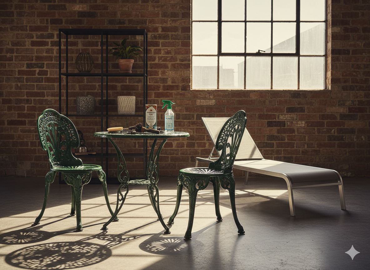 Metal garden furniture