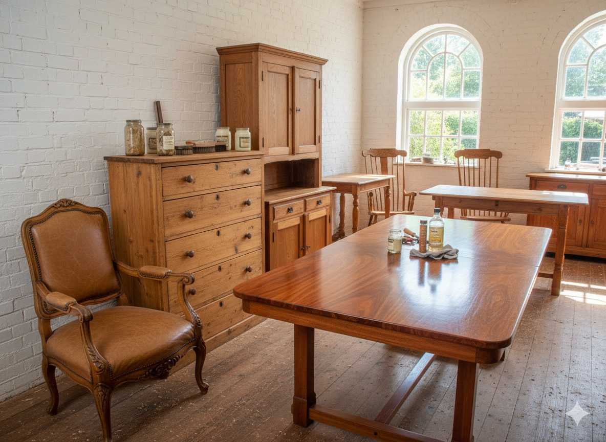 Wooden garden furniture